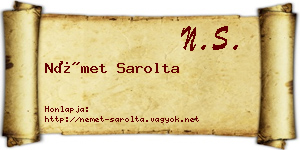 Német Sarolta névjegykártya