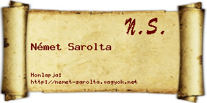 Német Sarolta névjegykártya