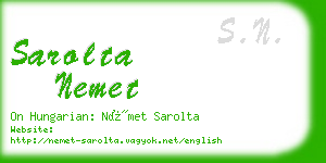 sarolta nemet business card